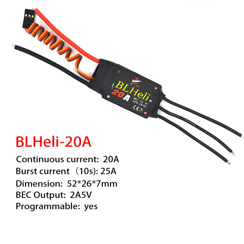 1-3Pcs Brushless ESC BLHeli 20 - Fpv Drone Esc ulasan dan harga
