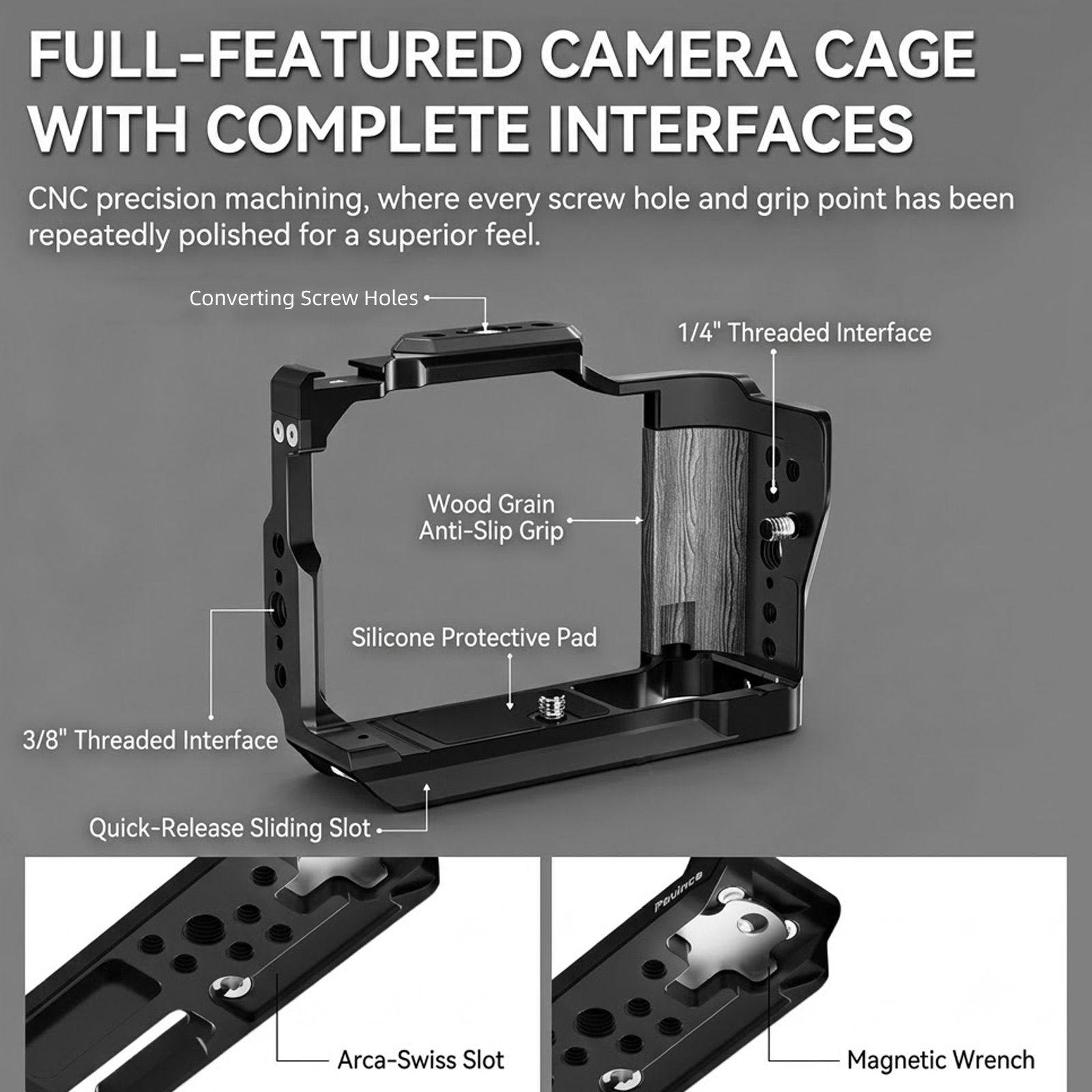 Aluminum Alloy Camera Cage for - Canon Camera Eos R50 ulasan dan harga